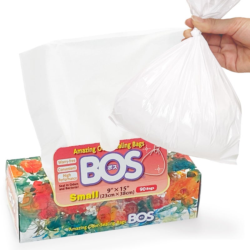 BOS Home & Food Small Trash Bags[Size S, Color White] (Pack of 1) - Image 1